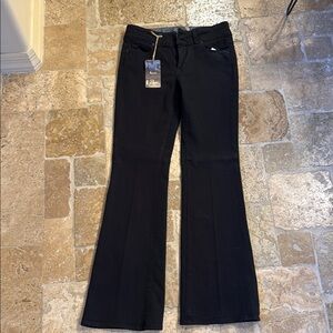 PAIGE Women's Black Boot Cut Jeans